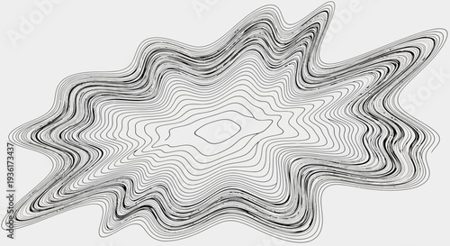 Abstract Topographic Map Contour Lines, Organic Shape, Topography Background