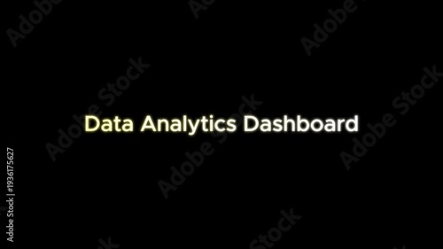 A video showcasing a data analytics dashboard on a modern computer screen in a professional office setting