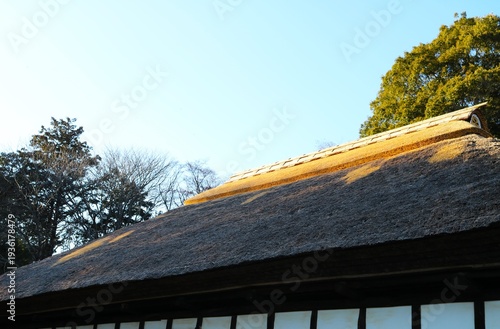 藁ぶき屋根　古民家