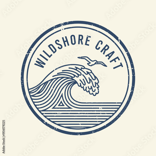 Wildshore Craft logo with ocean wave and seagull.