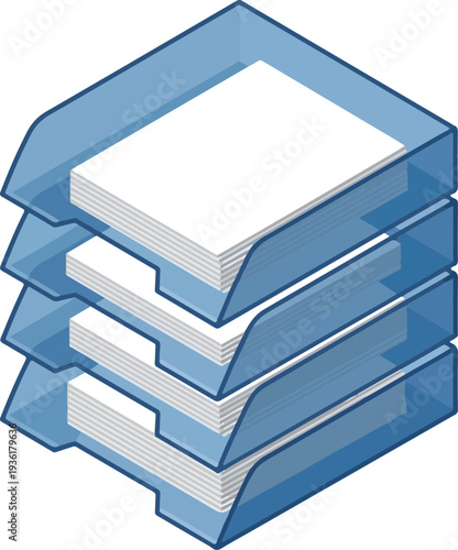 Stack of white paper documents neatly arranged.