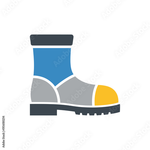 Blue Safety Work Boot for Construction and Industrial Services