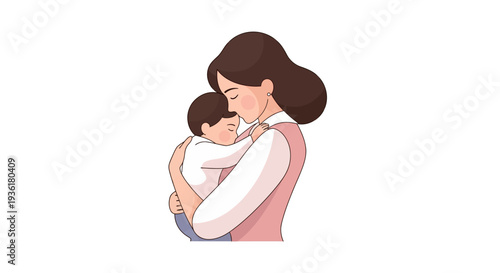 Mother Holding Baby in Her Arms 1.
