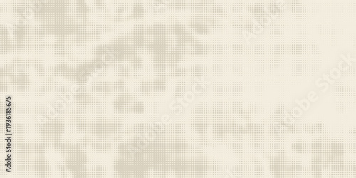 Retro beige halftone paper texture. Vintage craft ecru wallpaper with speckles, flecks, particles. Light cream grunge grain overlay background. Dirty dotted specked canvas material backdrop. Vector