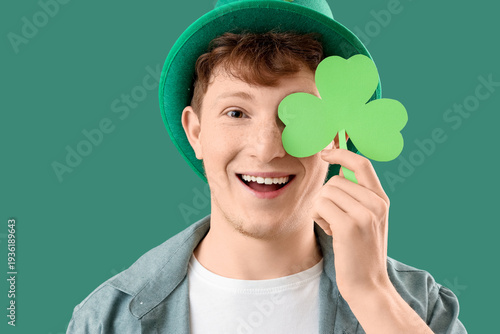Redhead young man in leprec...