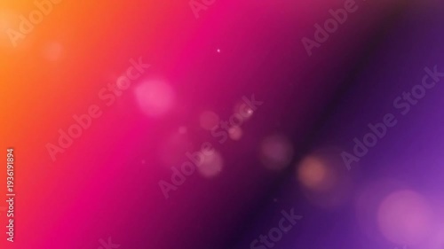 Vibrant gradient background with soft bokeh lights and subtle lens flare