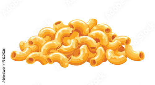 Delicious Macaroni and Cheese Pasta, Close-Up Shot