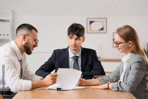 Male business mediator work...