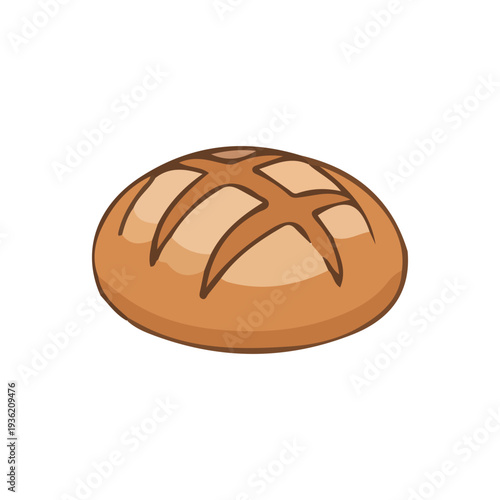 Cartoon Loaf of Bread
