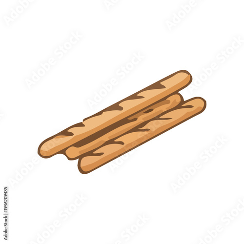 Three Baguette Bread Sticks