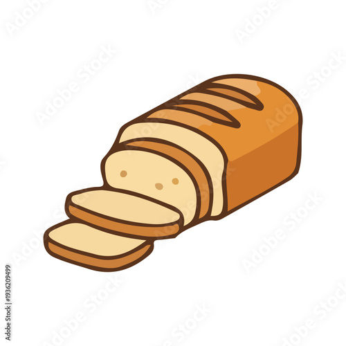 Sliced Loaf of Bread Icon