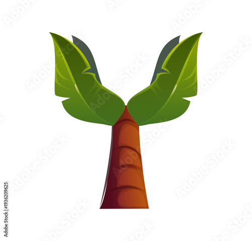 Pirate font of Caribbean palm tree typeface letter, cartoon vector English alphabet. Corsair piracy typography or marine adventure ABC letter Y in shape of tropical island palm for pirate font type