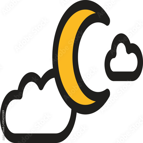weather web icons in line style weather clouds
