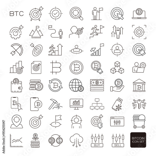 ビットコイン・暗号資産アイコンセット
