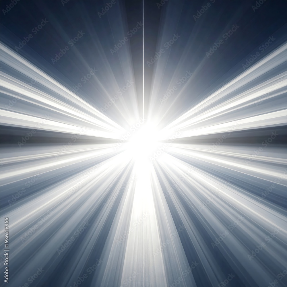 Obraz premium A bright light with rays emanating from the center