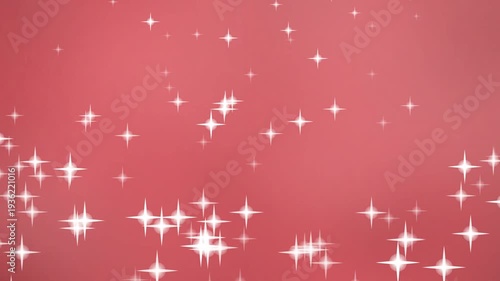 Sparkling stars on a pink background create a festive and magical atmosphere