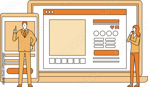 webサイトインターフェースのデザイン