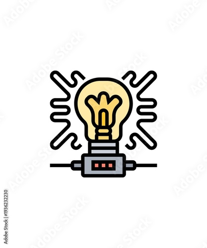 Electric balloon icon