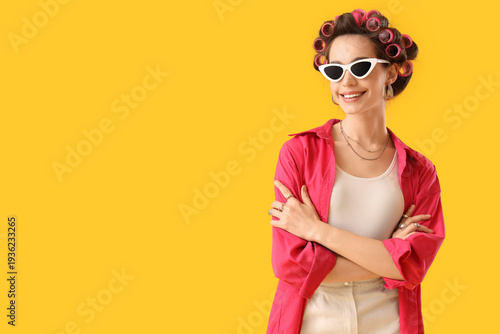 Young woman in sunglasses w...