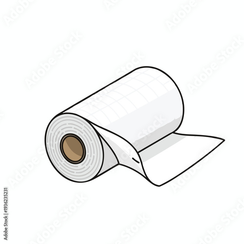 Roll of Transparent Plastic Wrap for Food Packaging and Storage