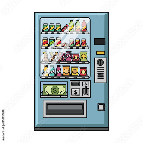 Modern Vending Machine Stock Photo for Retail and Advertising Uses