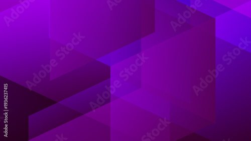 Luxurious dark violet and purple abstract geometric shapes creating a mysterious crystalline structure