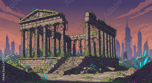 World down syndrome day awareness illustration with blue and yellow handprints and cityscape