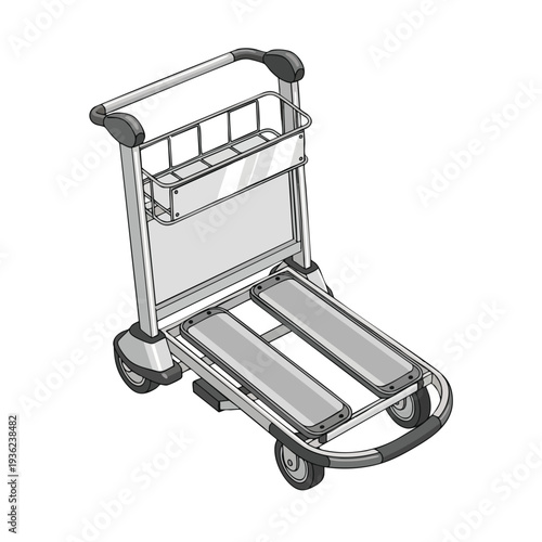 Modern Utility Cart for Housekeeping and Storage Solutions