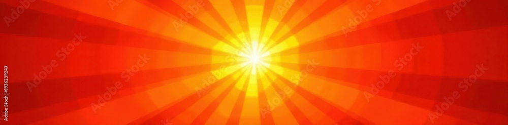 Obraz premium Vibrant orange radiating outwards, sunburst effect, photography, energy, design