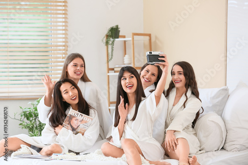 Group of young women taking...