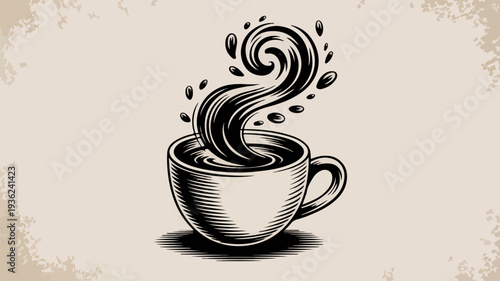 Steaming Cup of Coffee