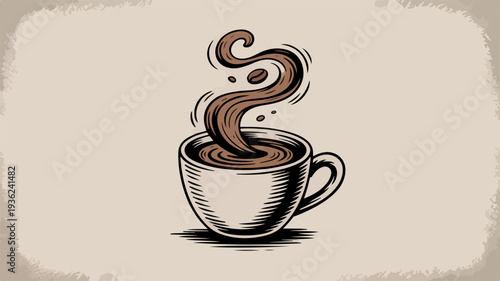Steaming Cup of Coffee