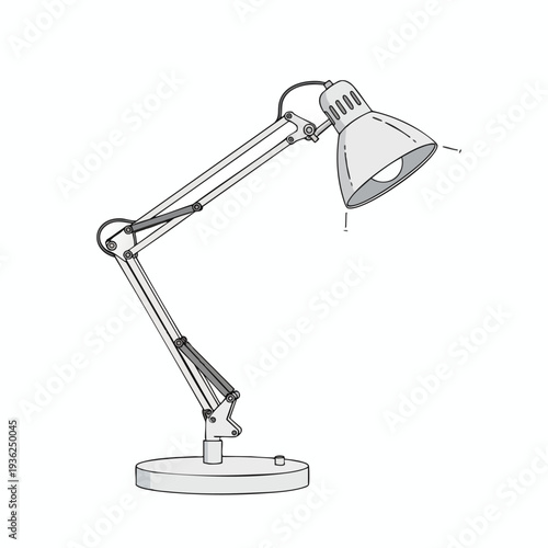 Modern Adjustable Desk Lamp for Home or Office Lighting