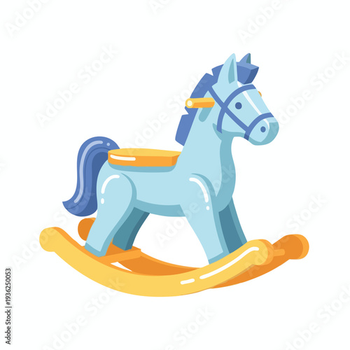 Colorful Toy Rocking Horse for Children s Playroom or Nursery Decor