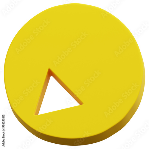 3D Yellow Circular Triangle Cutout Abstract Shape Free Download 3D Yellow Circular Triangle Cutout Abstract Shape - GFXLoad