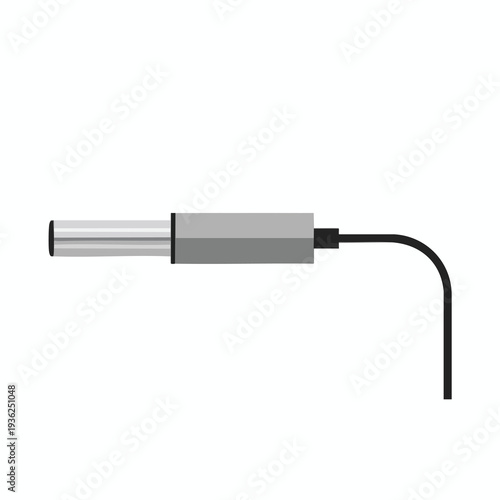 Close Up View of an Analog Audio Jack Plug Connected to a Device