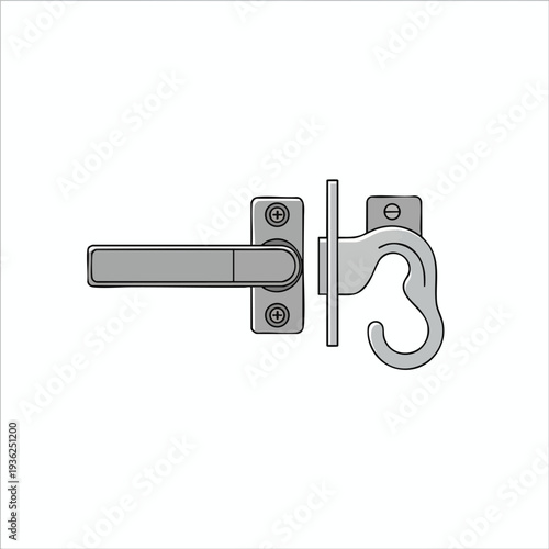 Modern Door Lock and Handle Set for Security and Access Control