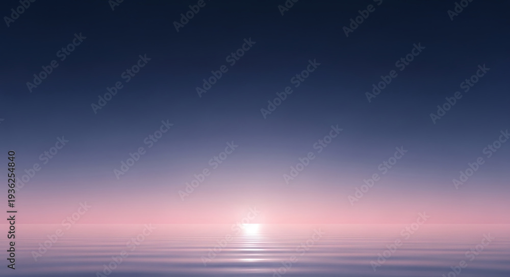 Naklejka premium sunset over the sea