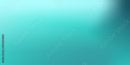 Abstract teal background. Blurred turquoise water backdrop. Vector illustration for your graphic design, banner, summer or aqua poster