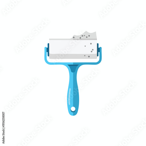 Cleaning a Glass Baking Dish with a Blue Scraper Tool