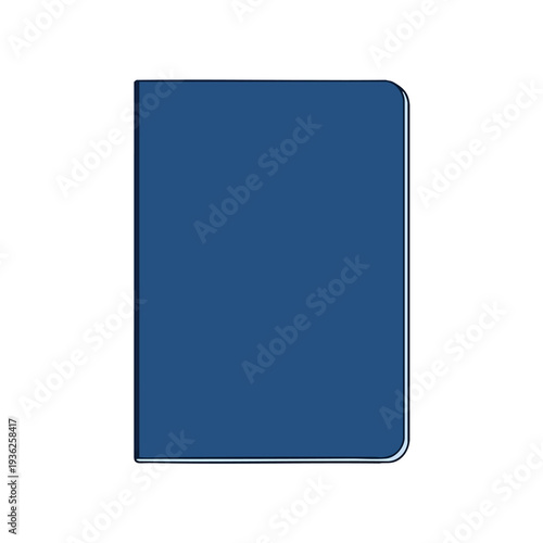 Modern Blue Notebook Cover for Personal or Professional Use