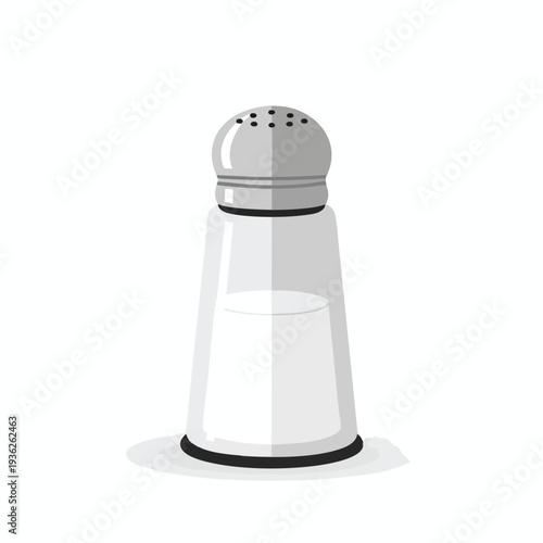 Modern Salt Shaker on a Clean White Background for Kitchen and Dining Decor