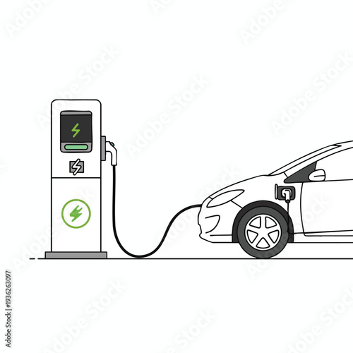 Modern Electric Vehicle Charging Station for Eco Friendly Transportation
