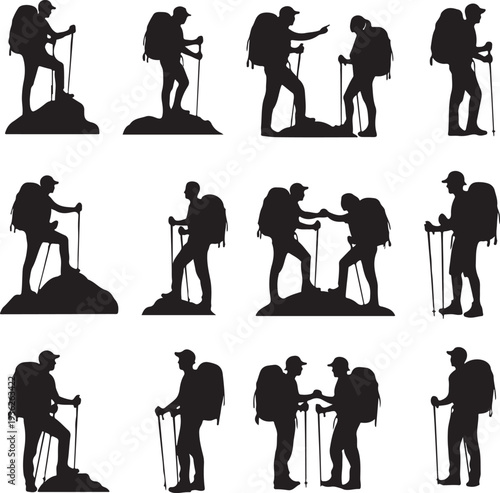 Backpacker Silhouettes