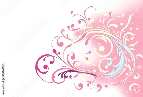 Intricate, flowing calligraphic swirls in a harmonious set, ideal for design backgrounds,  calligraphy,  illustration