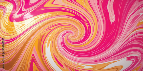 Abstract colorful background featuring a vibrant rainbow spiral design with light swirls and purple fractal patterns creating a dynamic vortex wave texture for a modern art wallpaper backdrop
