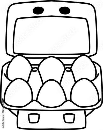 Egg Carton for Baking Ingredients and Storage