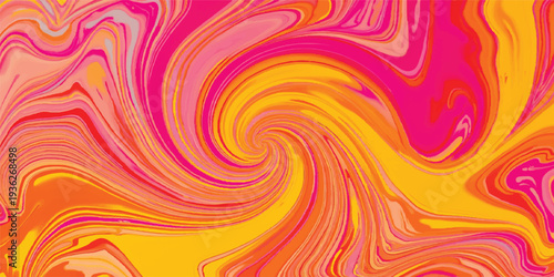 A bright multicolor rainbow swirl with fractal curves and a spiral vortex design creates an abstract light texture backdrop