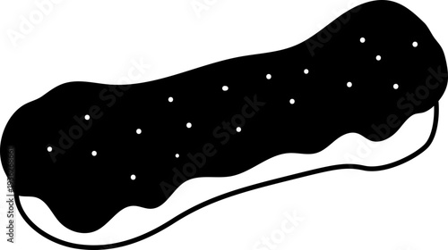 Chocolate Eclair Pastry Cream Filled Bakery Dessert