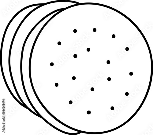 Crunchy Chocolate Cookies Freshly Baked Snack Design